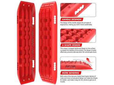 Buy X-BULL 4x4 Recovery Tracks Gen 2.0 - Red (2 Pair) - Mud Tracks